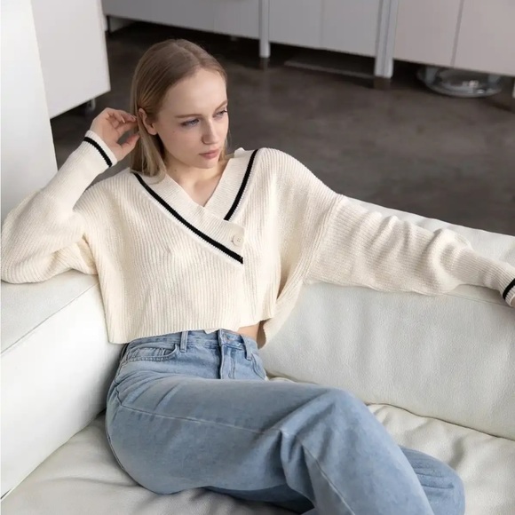 OAK + FORT Sweaters - OAK + FORT | Varsity Cardigan